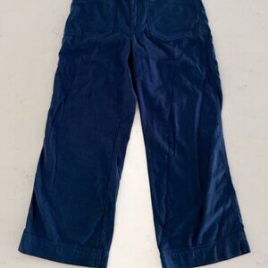 Patagonia Dark Blue Organic  Cotton Wide Leg Utility Pant Women’s